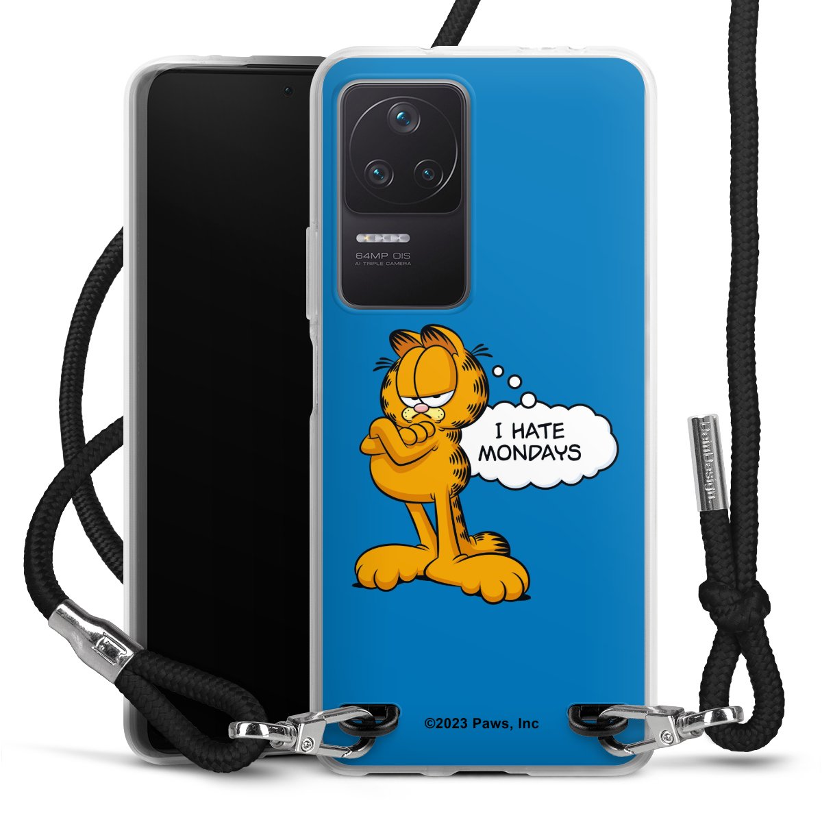 Garfield Ik haat maandagen blauw