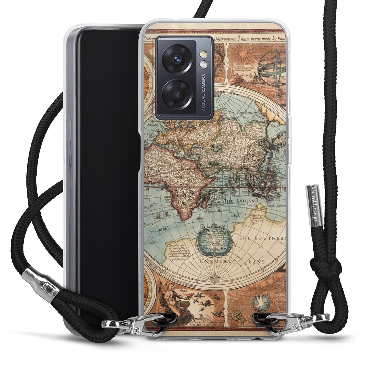 Mappa del mondo vintage