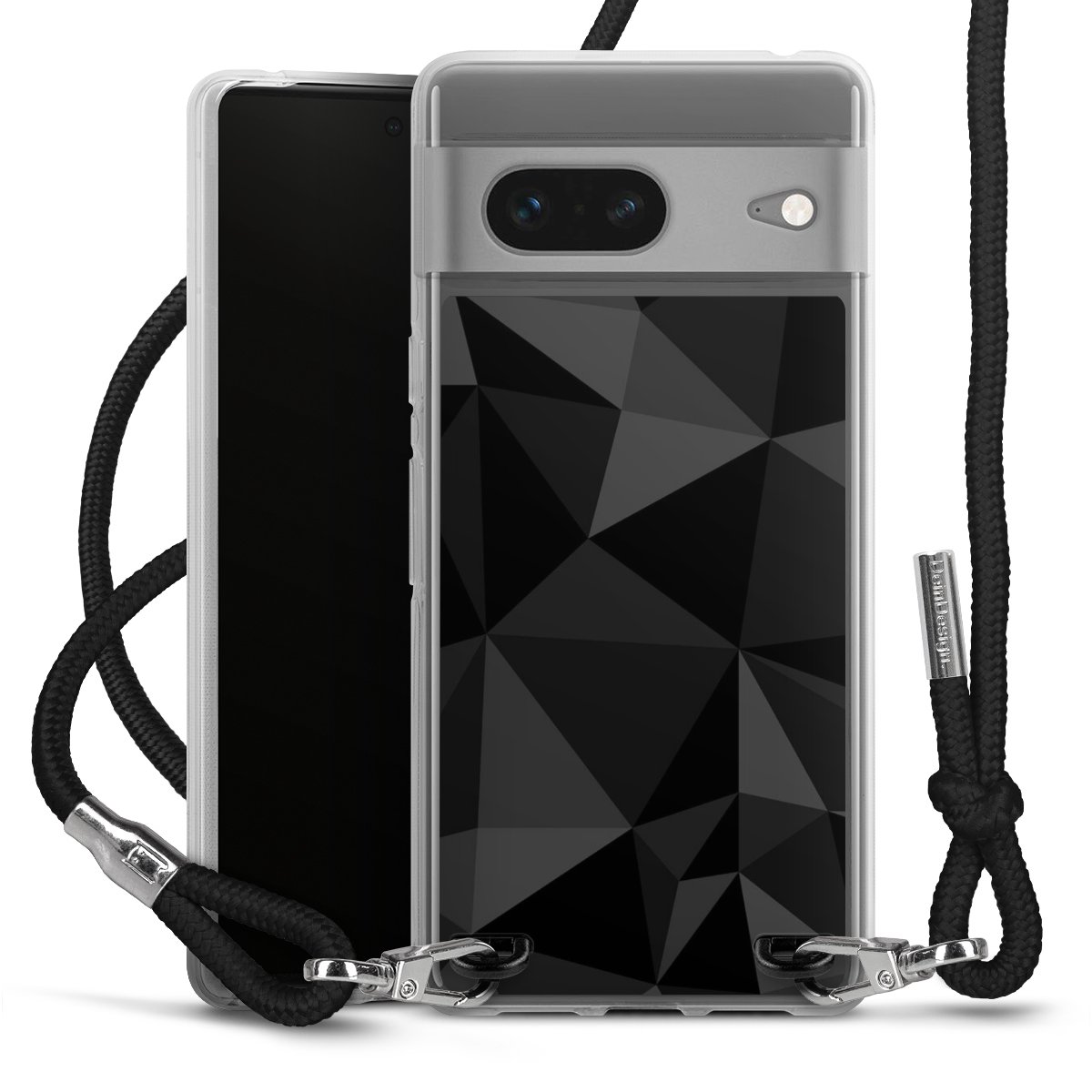 Motif Polygone Noir