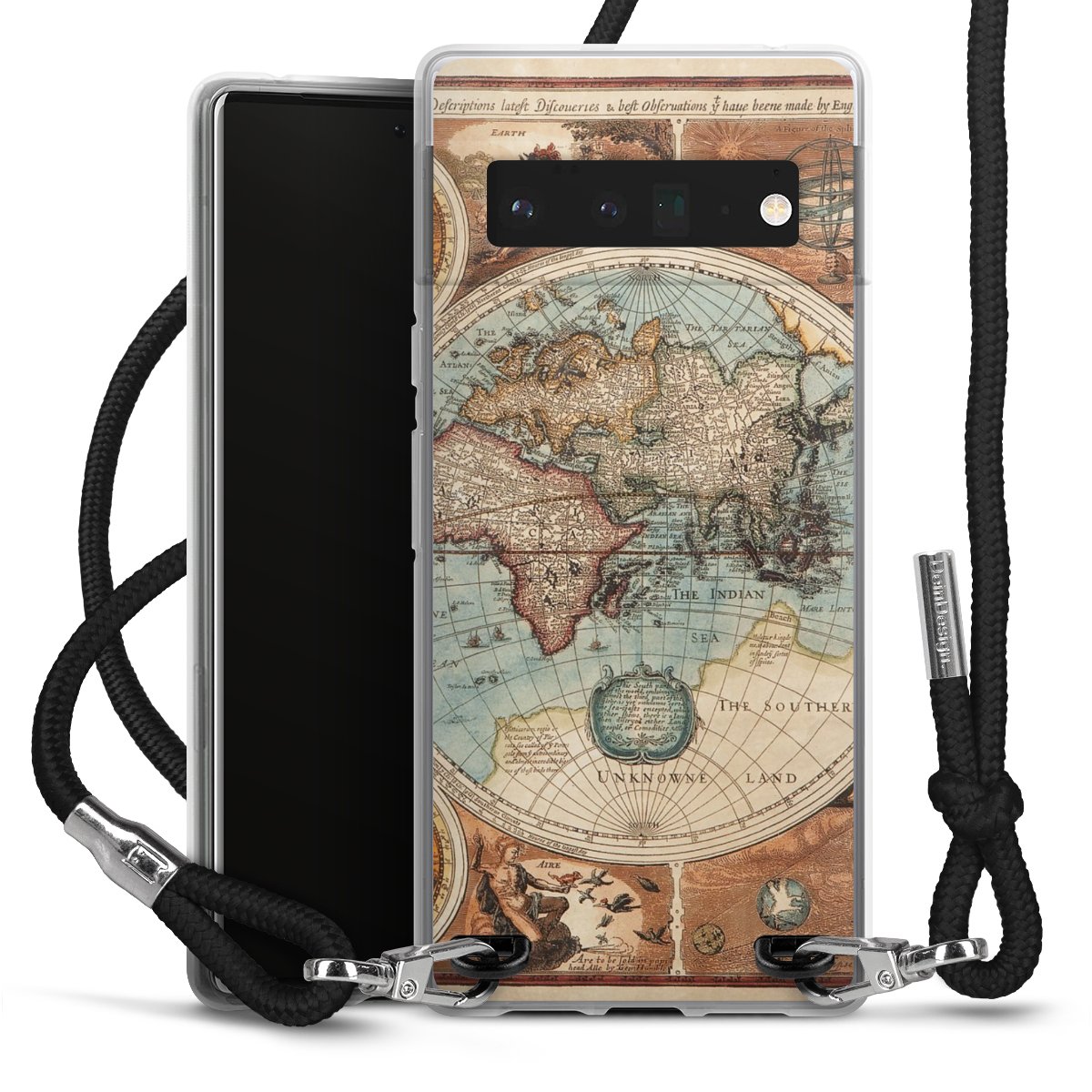 Mappa del mondo vintage