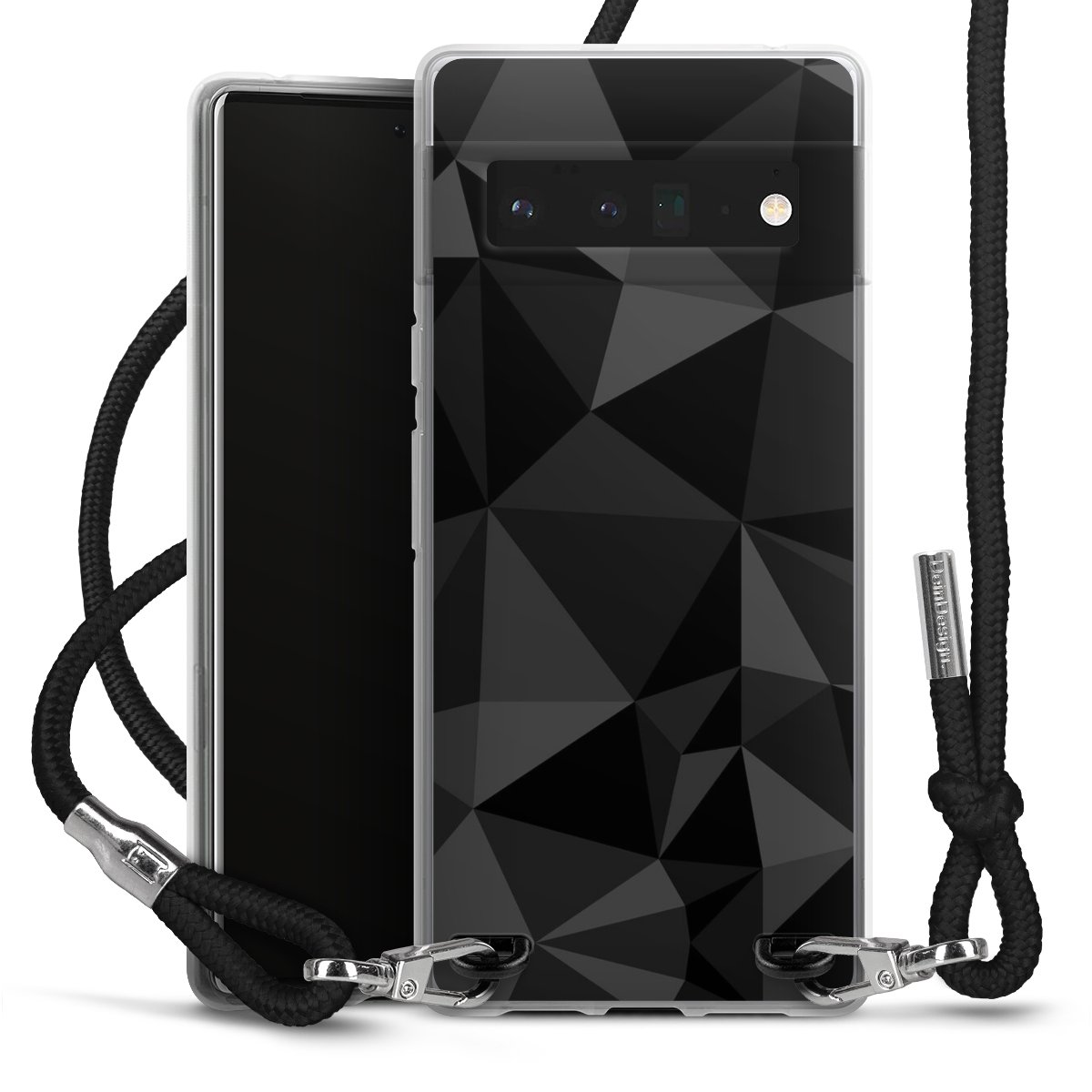 Motif Polygone Noir