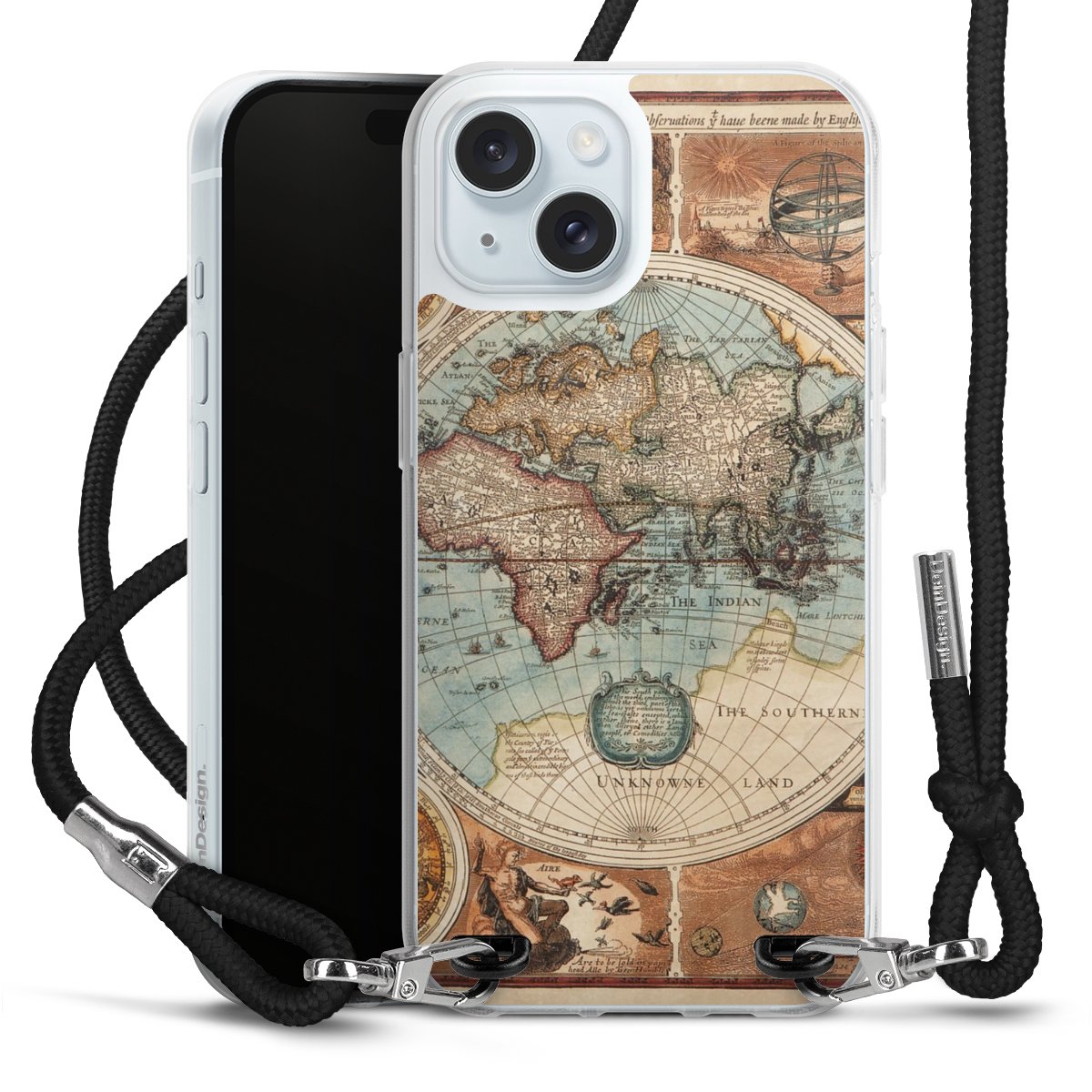 Mappa del mondo vintage
