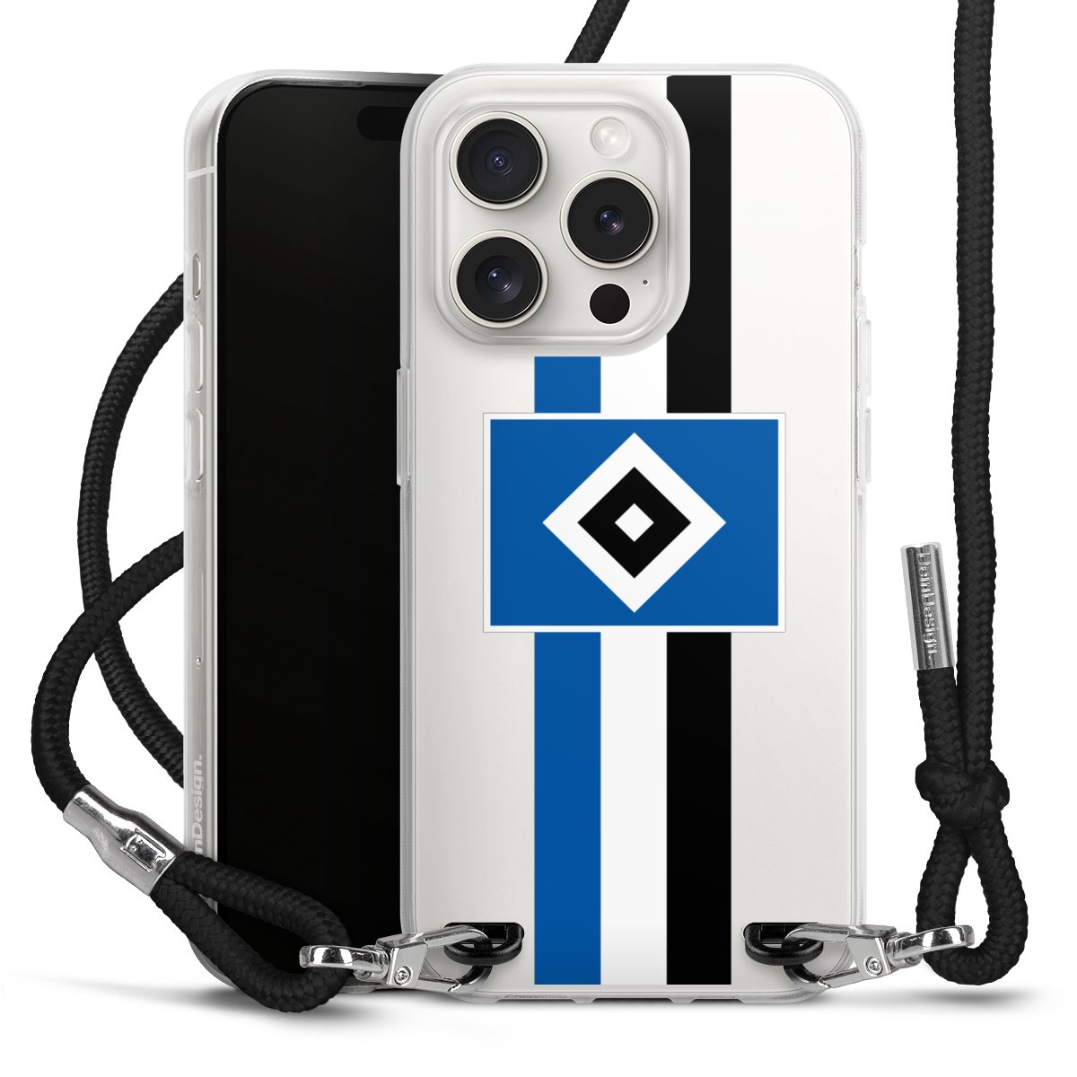 HSV Streifen - Blau-Weiß-Schwarz - ohne Hintergrund