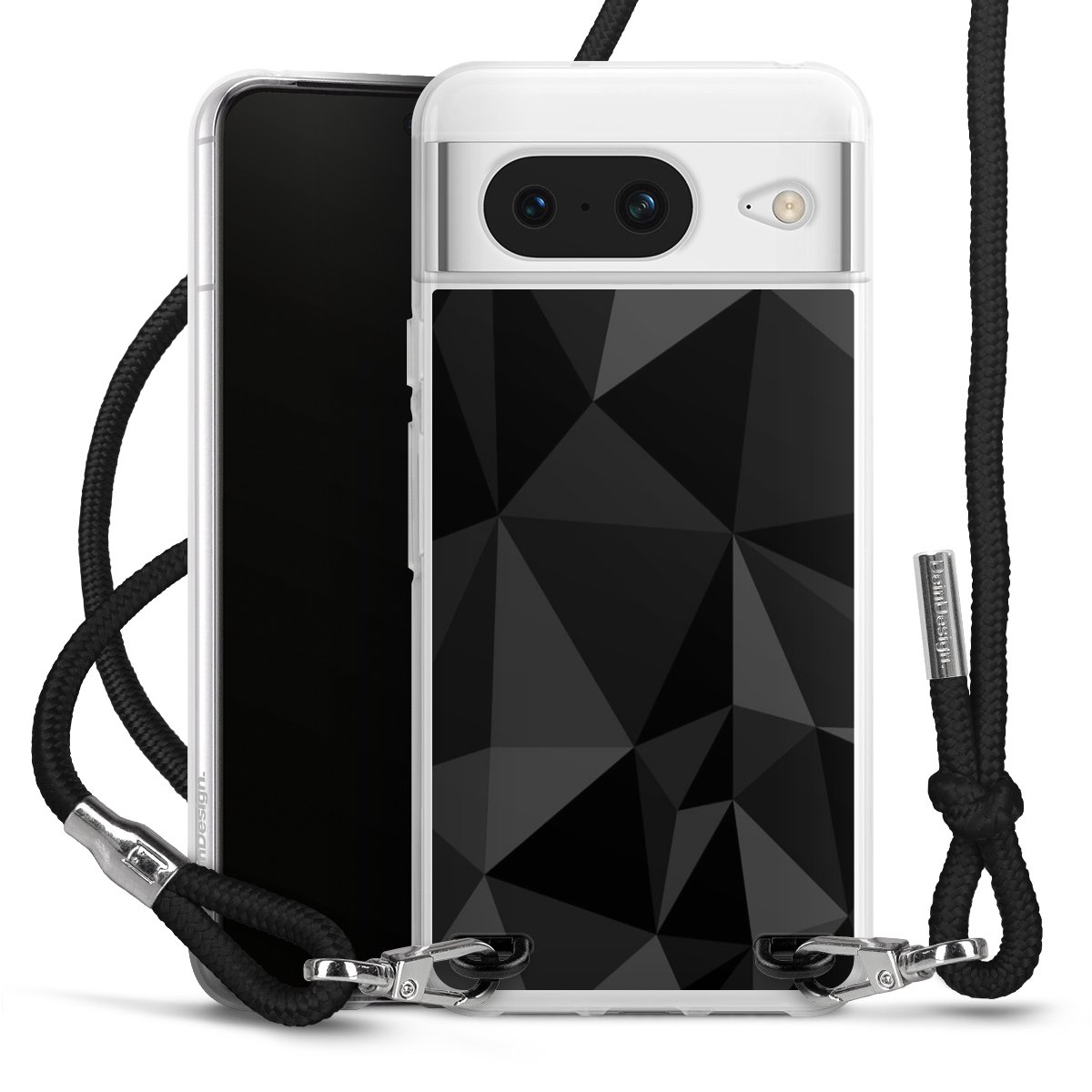 Motif Polygone Noir