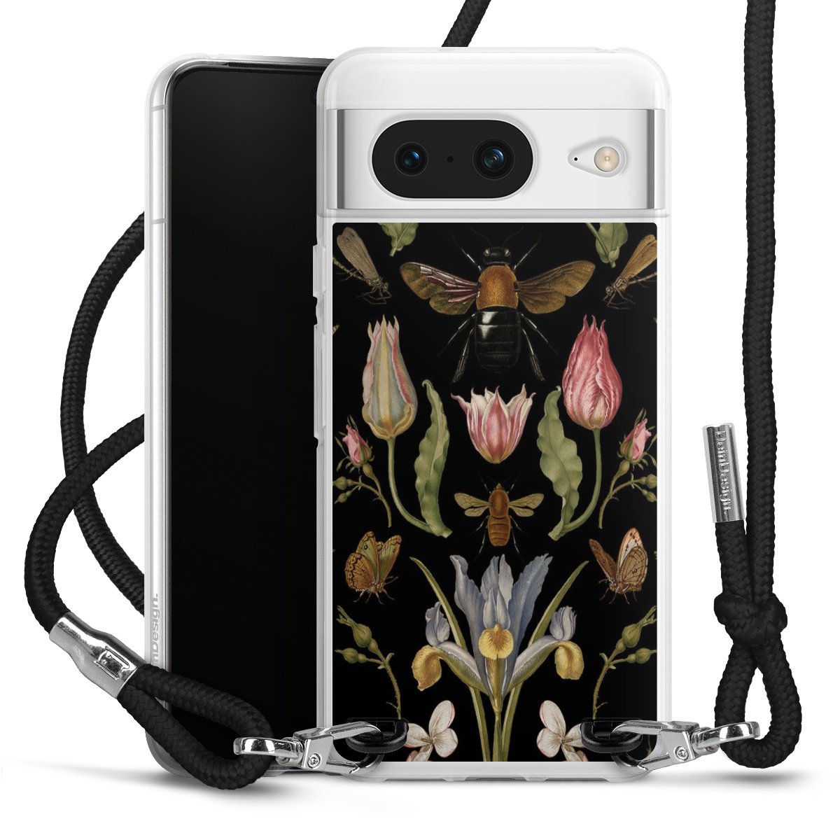 Fiori di campo e api nere