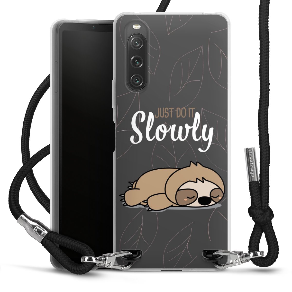 Just Do It Slowly Sloth Grey