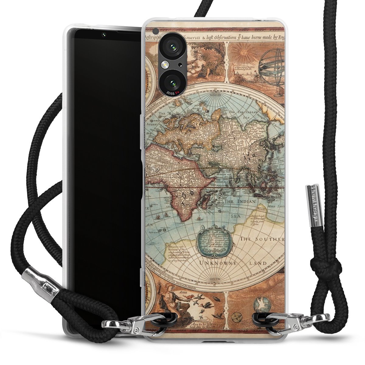 Mappa del mondo vintage
