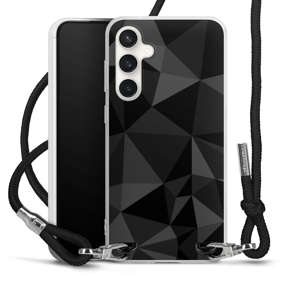 Motif Polygone Noir