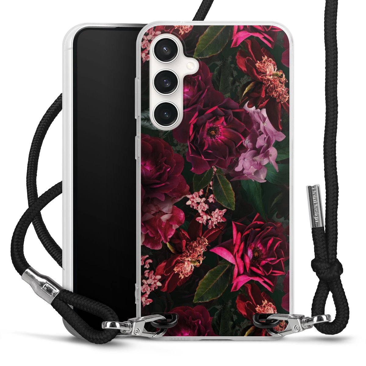 Fiori rosso scuro e rosa
