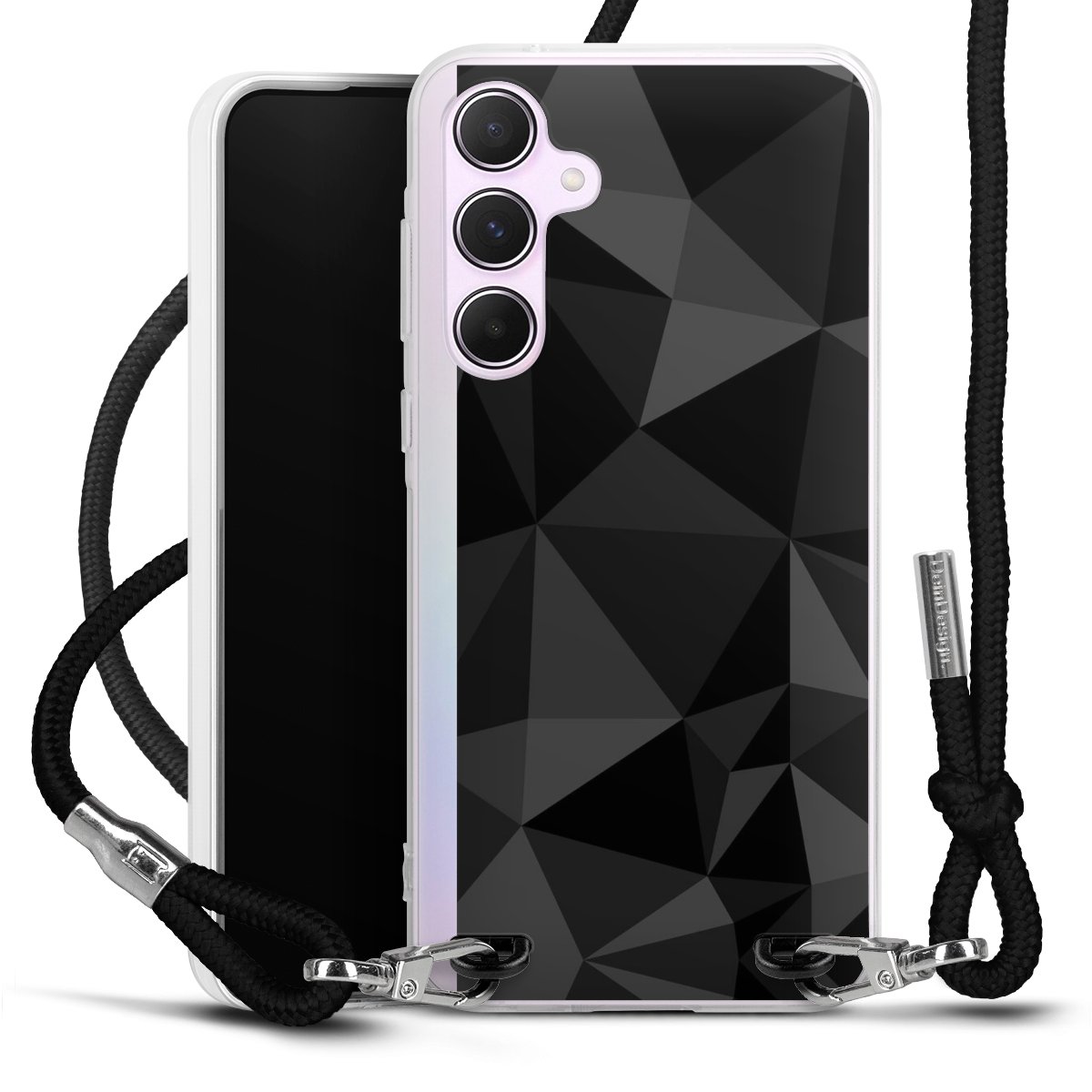 Motif Polygone Noir