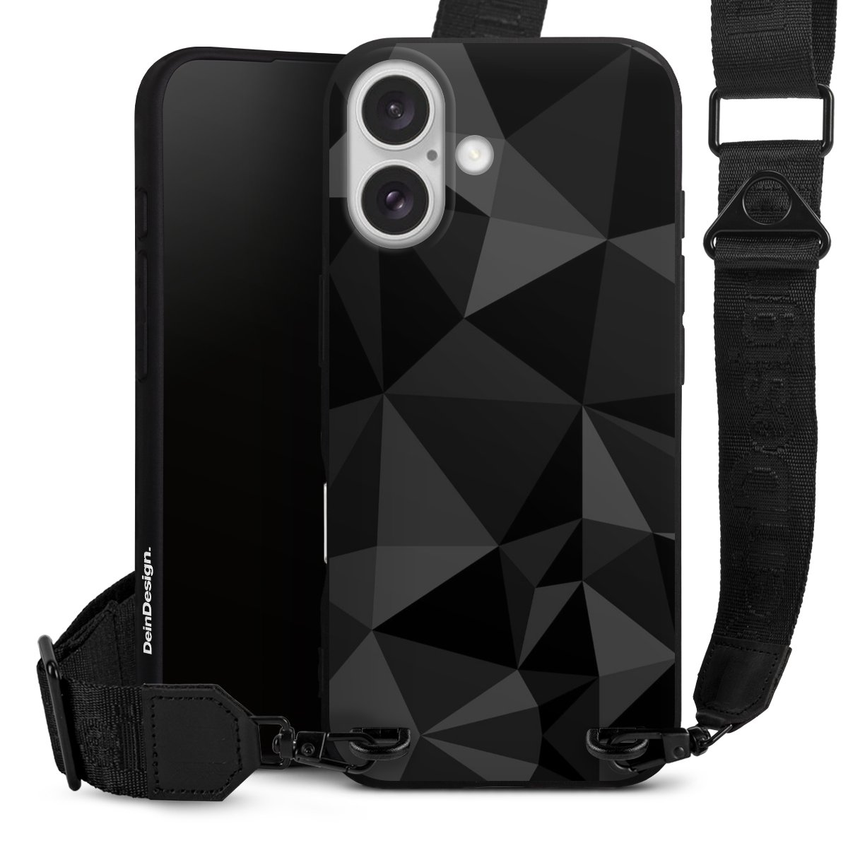 Motif Polygone Noir