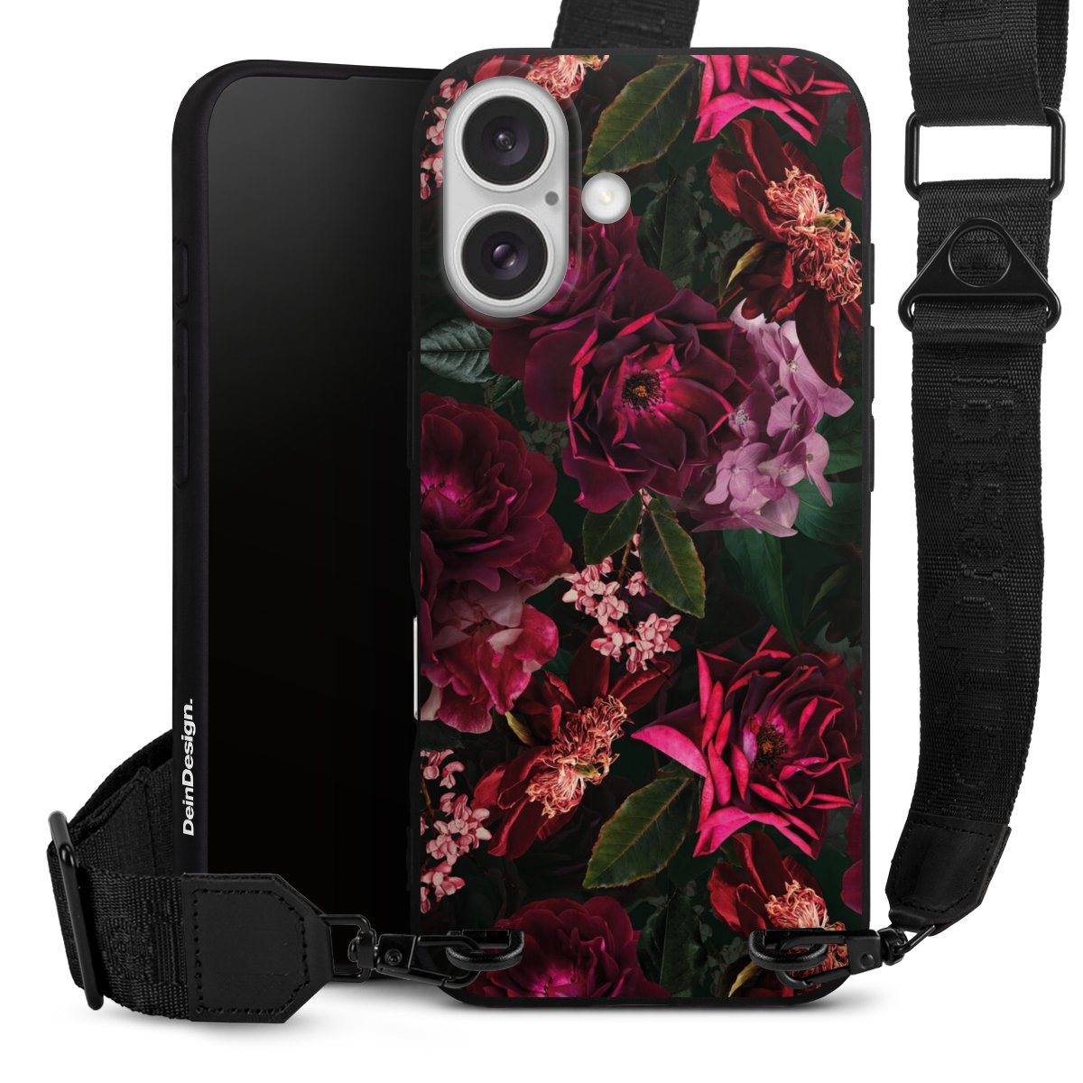 Donkerrode en roze bloemen