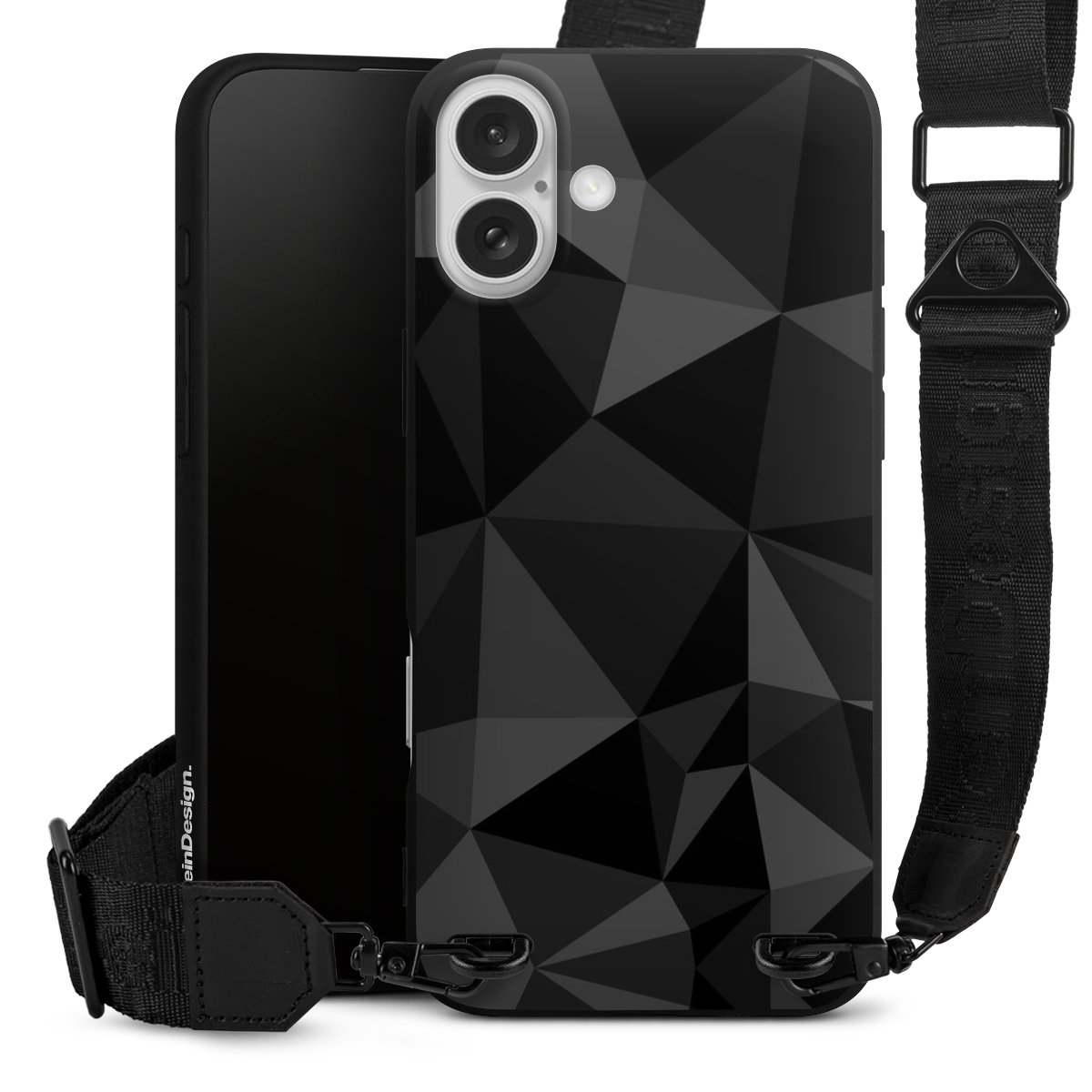 Motif Polygone Noir