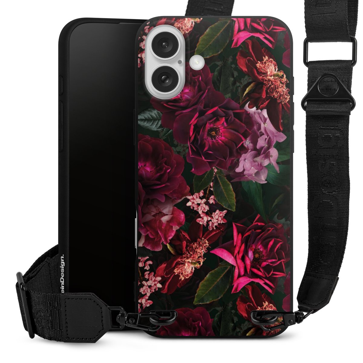Donkerrode en roze bloemen