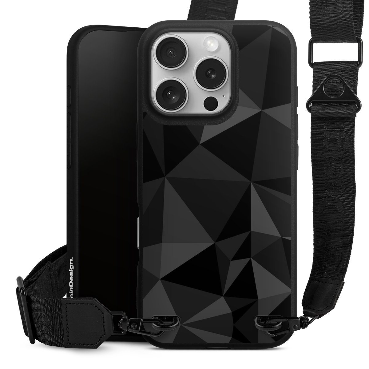 Motif Polygone Noir