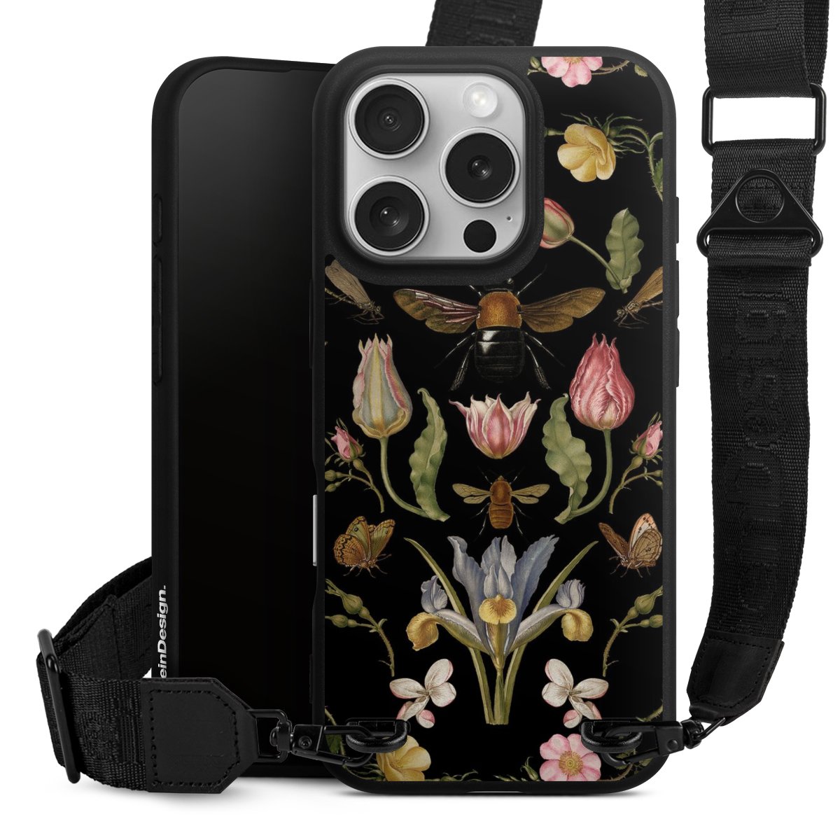 Veldbloemen en Bijen Zwart