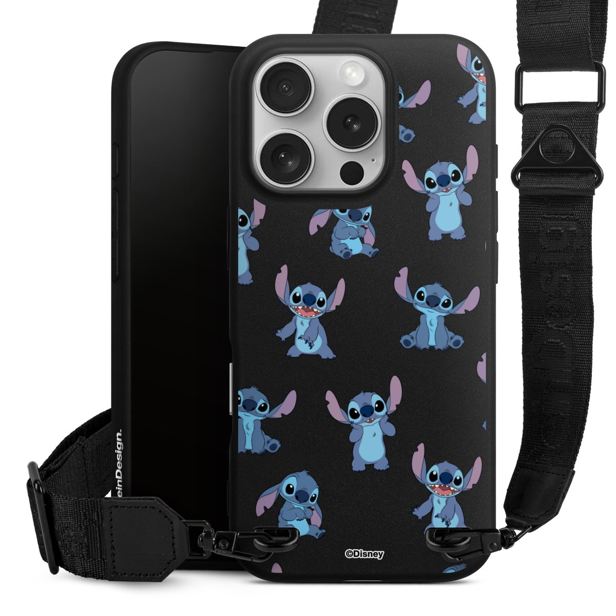 Stitch Faces Pattern Transparent