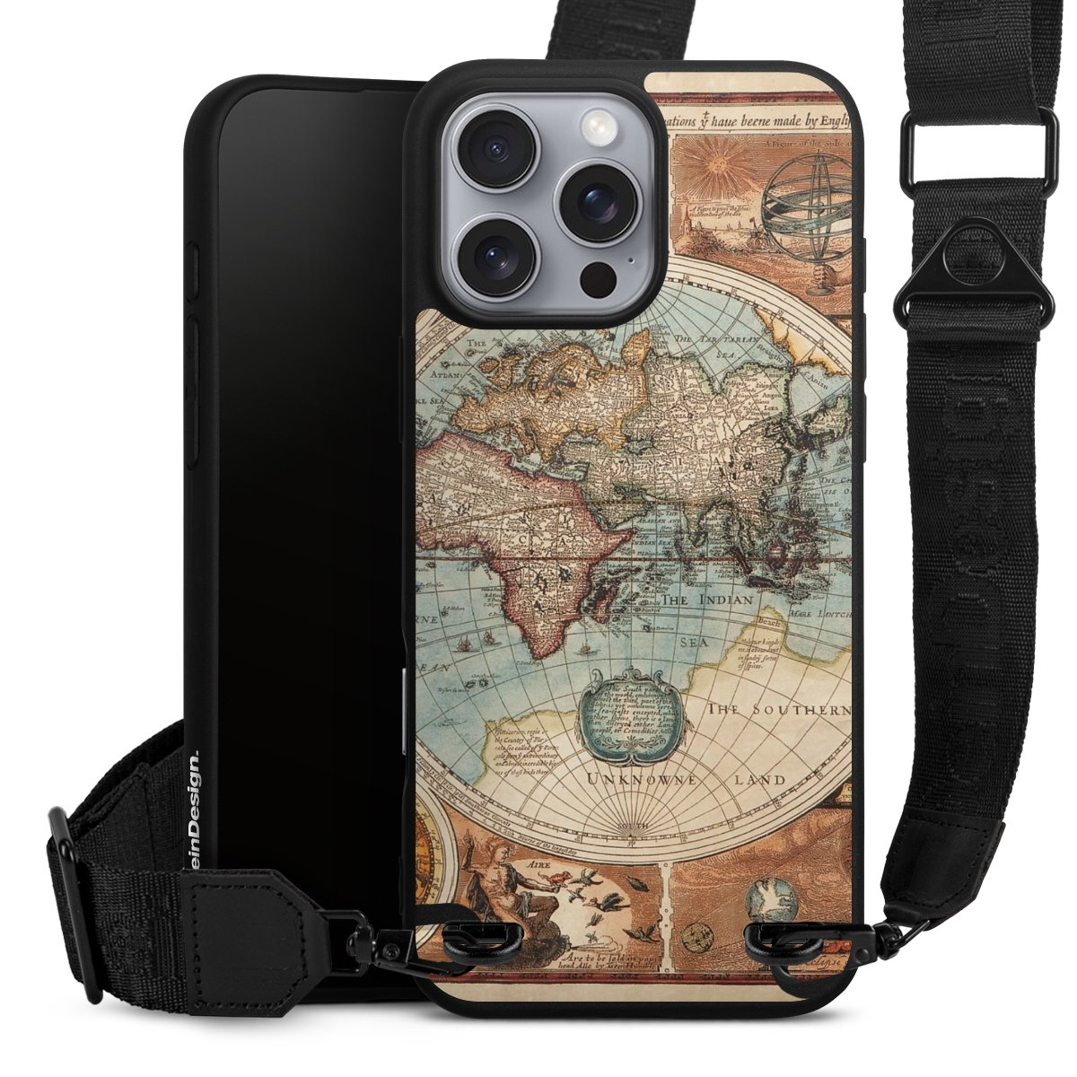 Mappa del mondo vintage