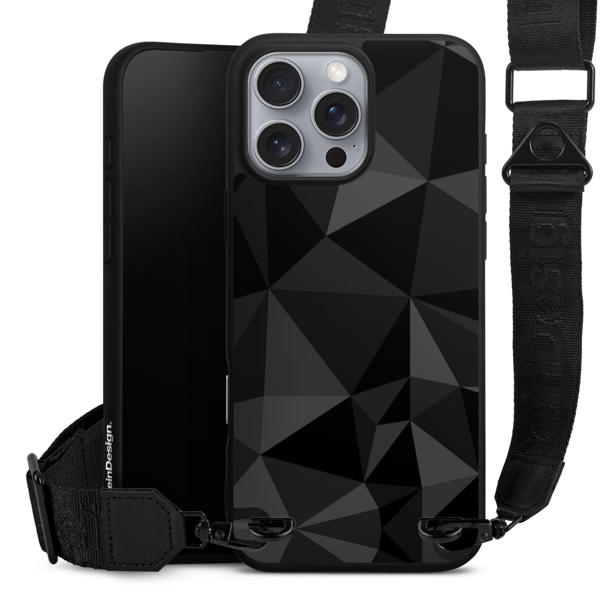 Motif Polygone Noir