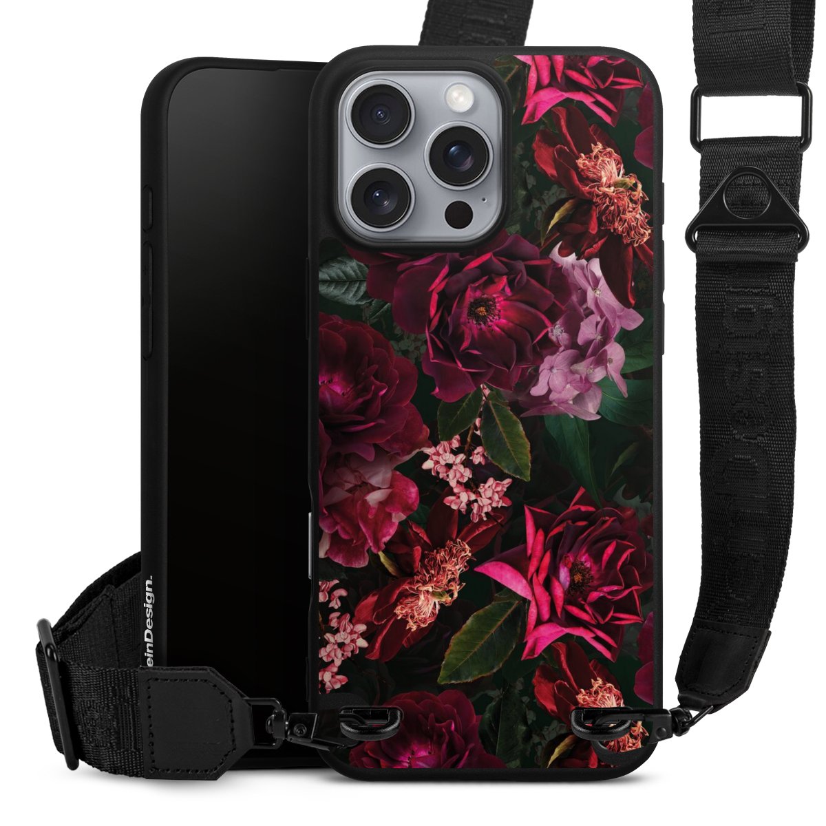 Donkerrode en roze bloemen