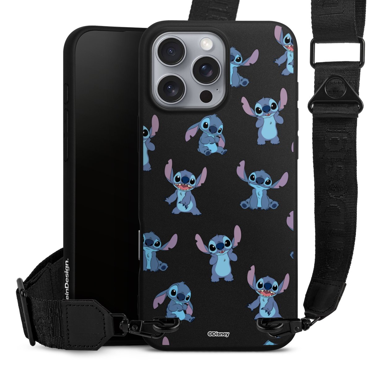 Stitch Faces Pattern Transparent