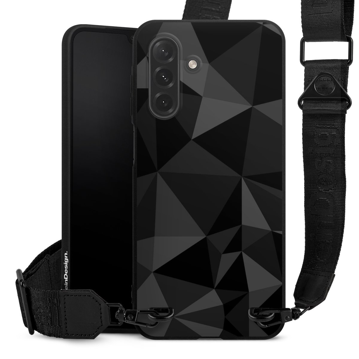 Motif Polygone Noir