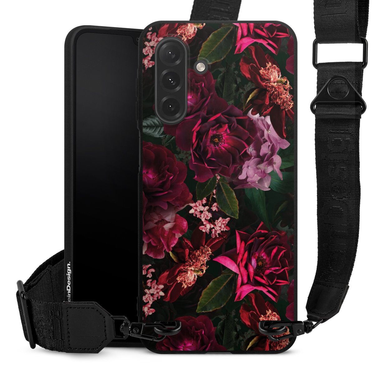 Donkerrode en roze bloemen