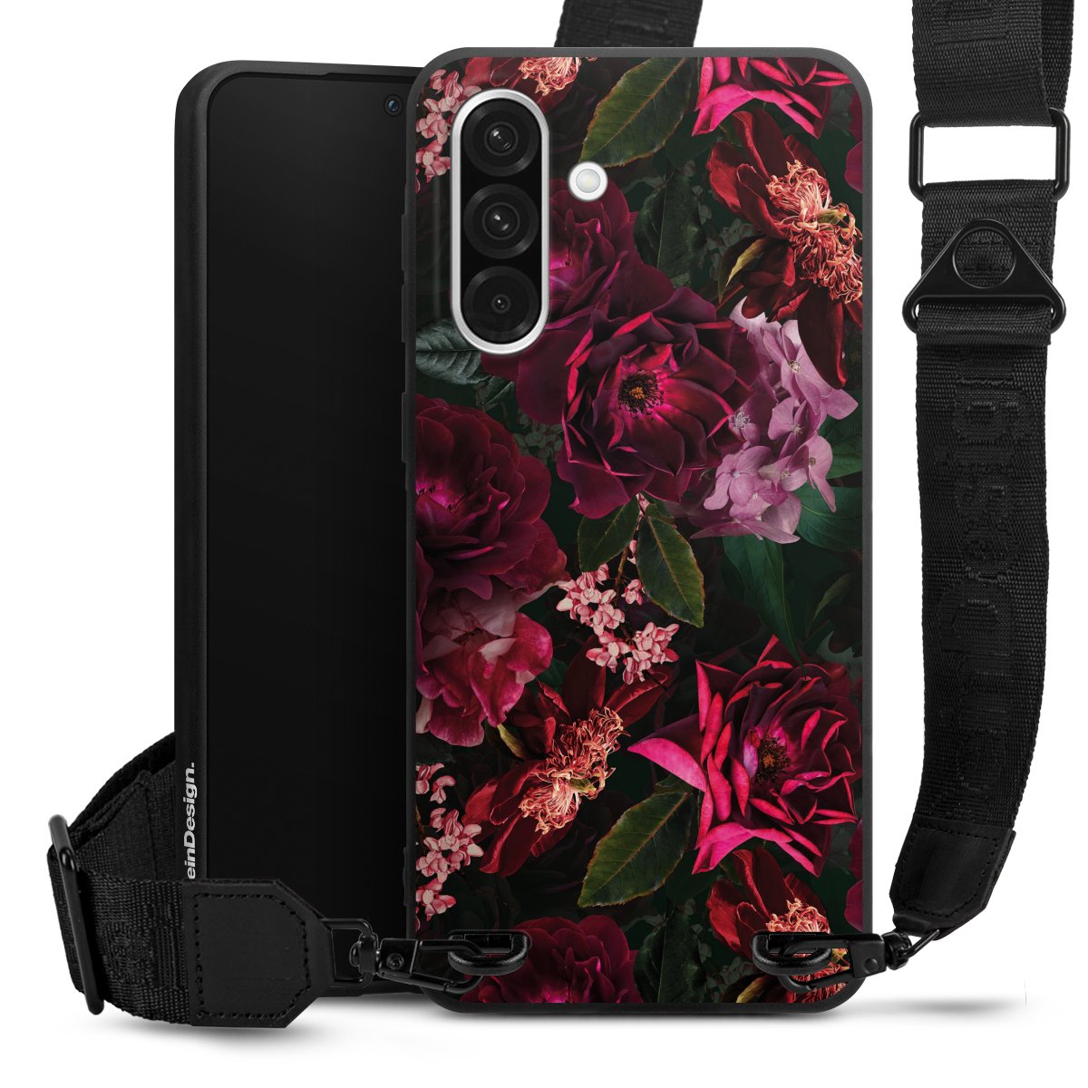 Donkerrode en roze bloemen