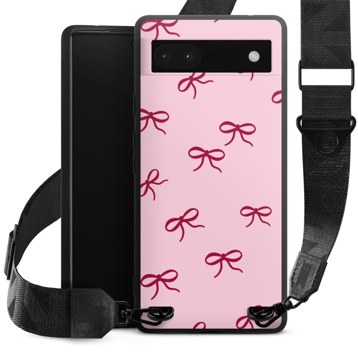 Bows Red Pink Pattern