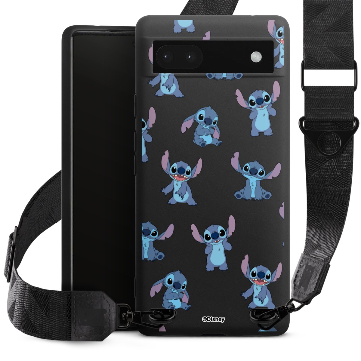 Stitch Faces Pattern Transparent