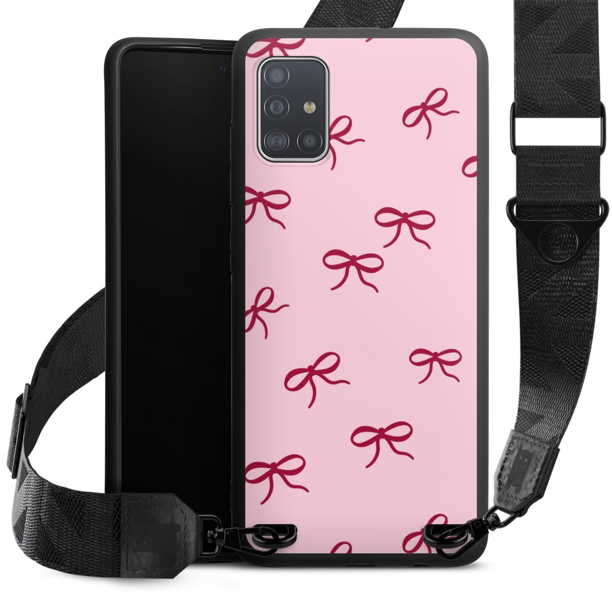 Bows Red Pink Pattern