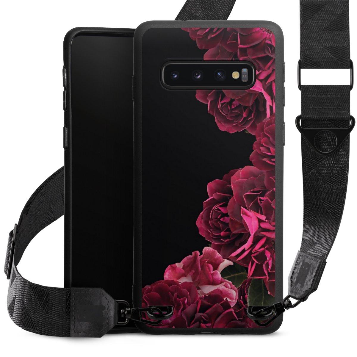 Rose vintage su nero