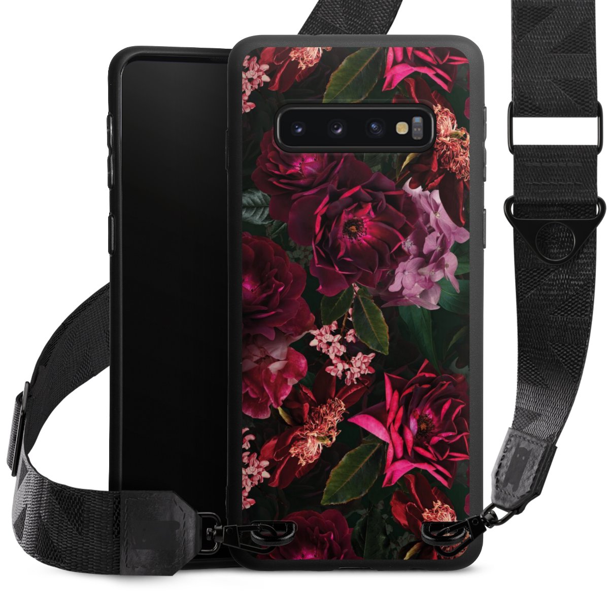Fiori rosso scuro e rosa