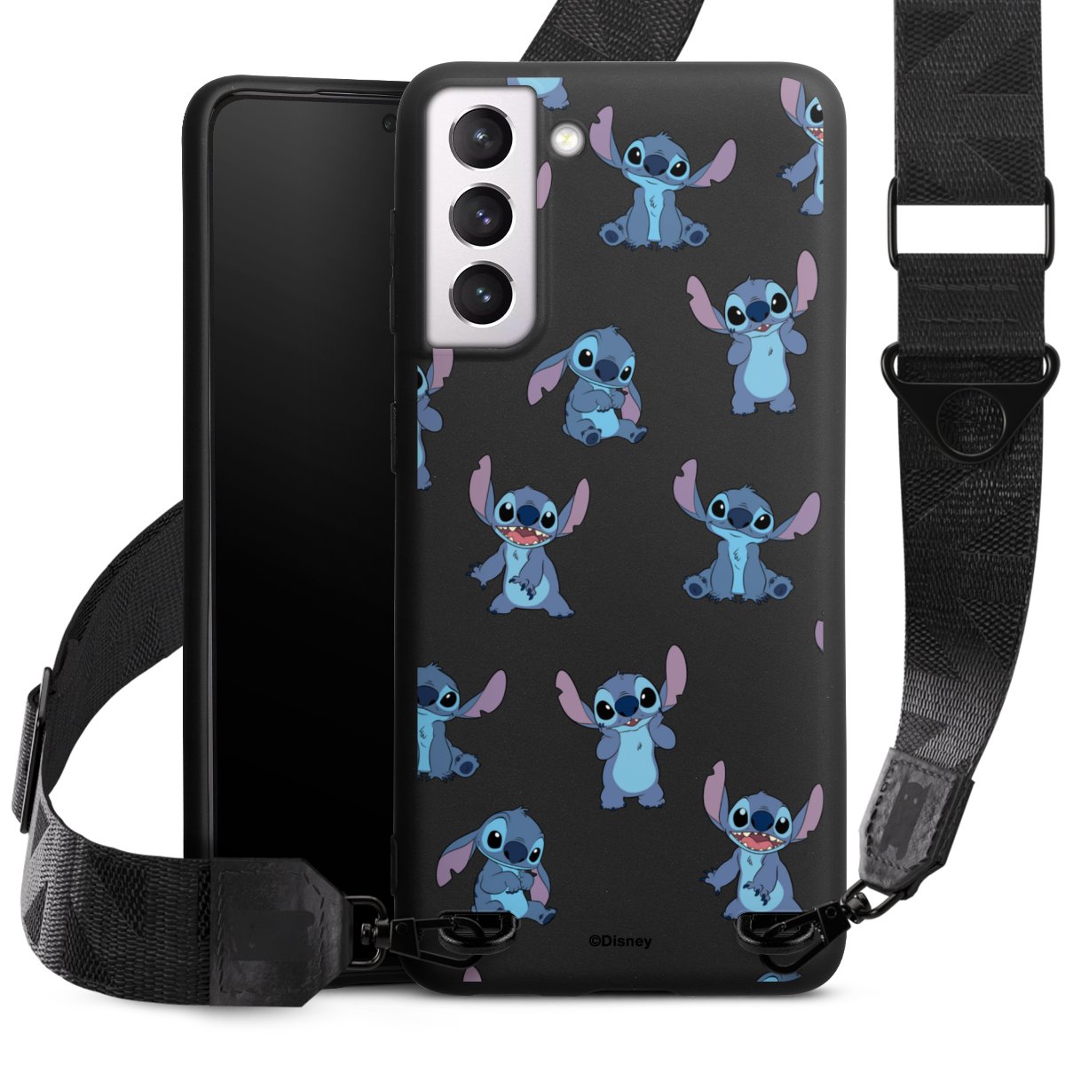 Stitch Faces Pattern Transparent