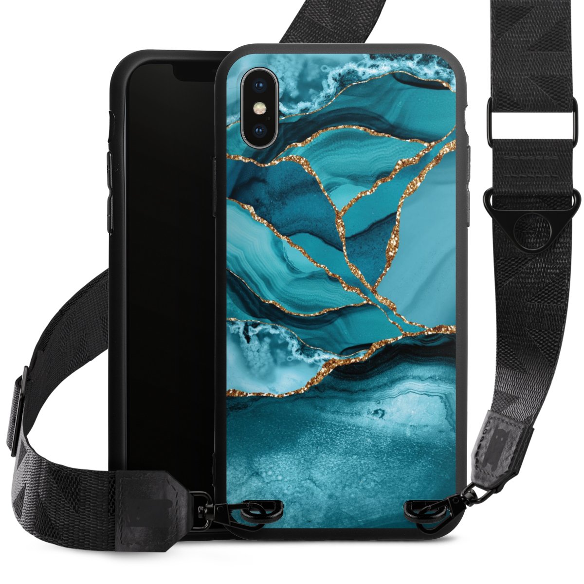 Eisblaue Marmor Landschaft