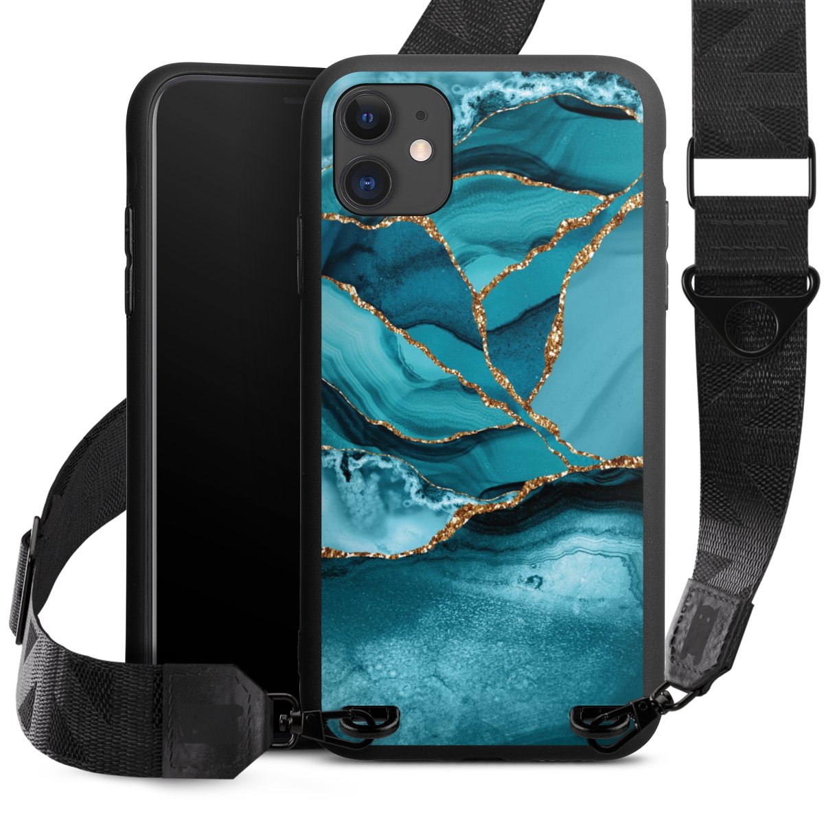 Eisblaue Marmor Landschaft