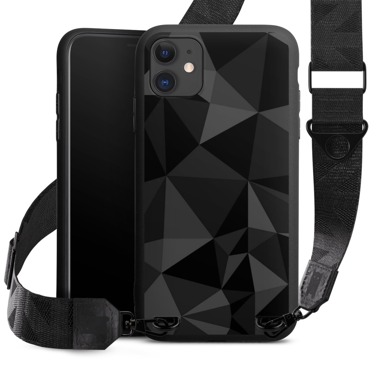 Motif Polygone Noir