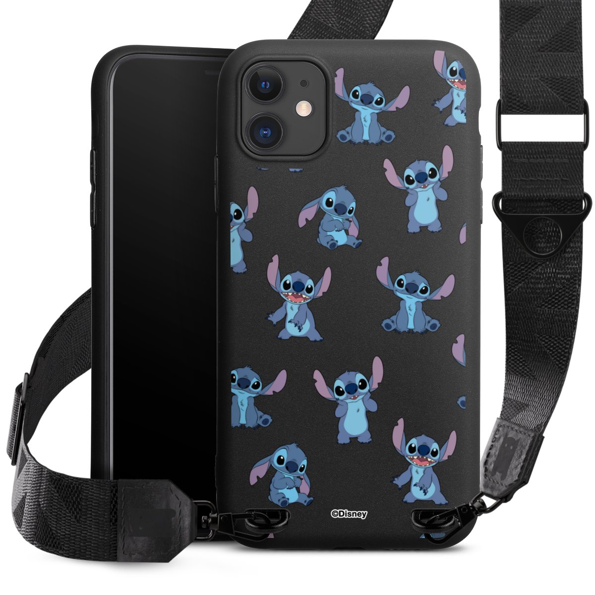 Stitch Faces Pattern Transparent