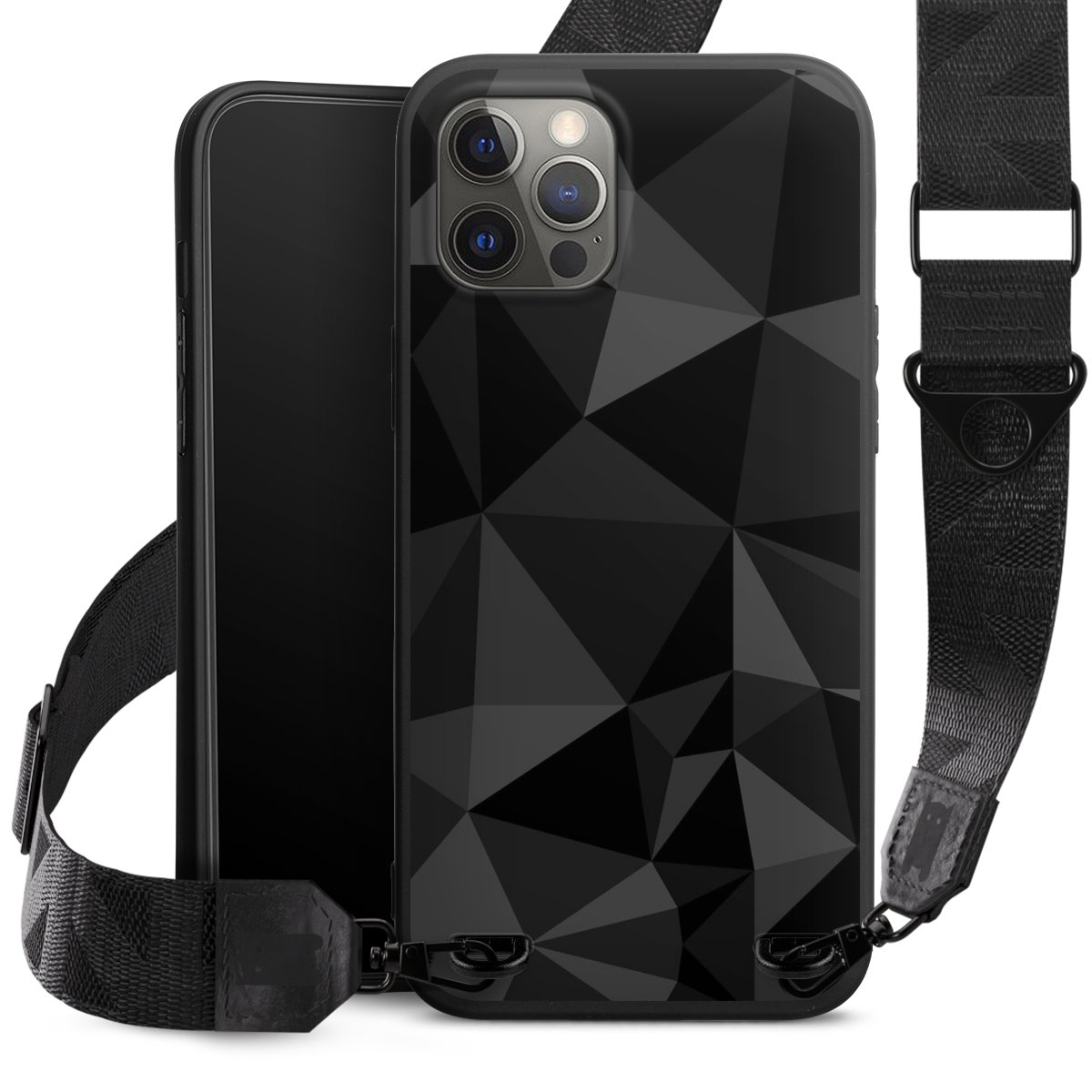 Motif Polygone Noir