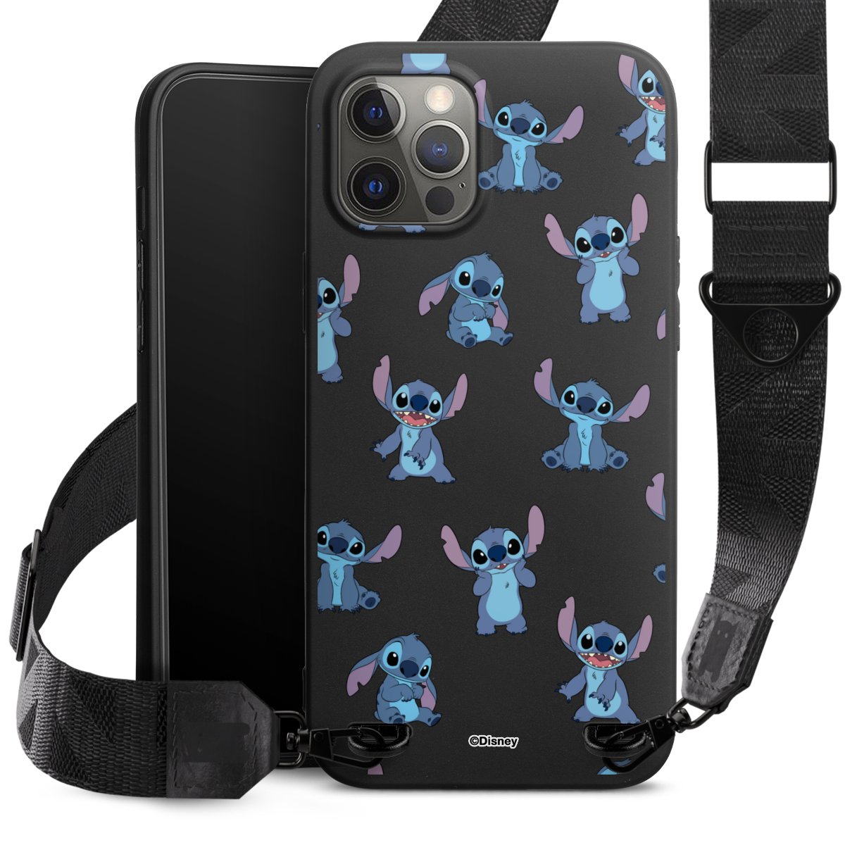 Stitch Faces Pattern Transparent