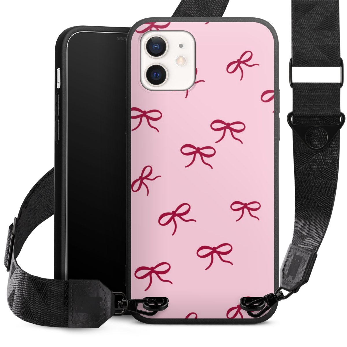 Bows Red Pink Pattern