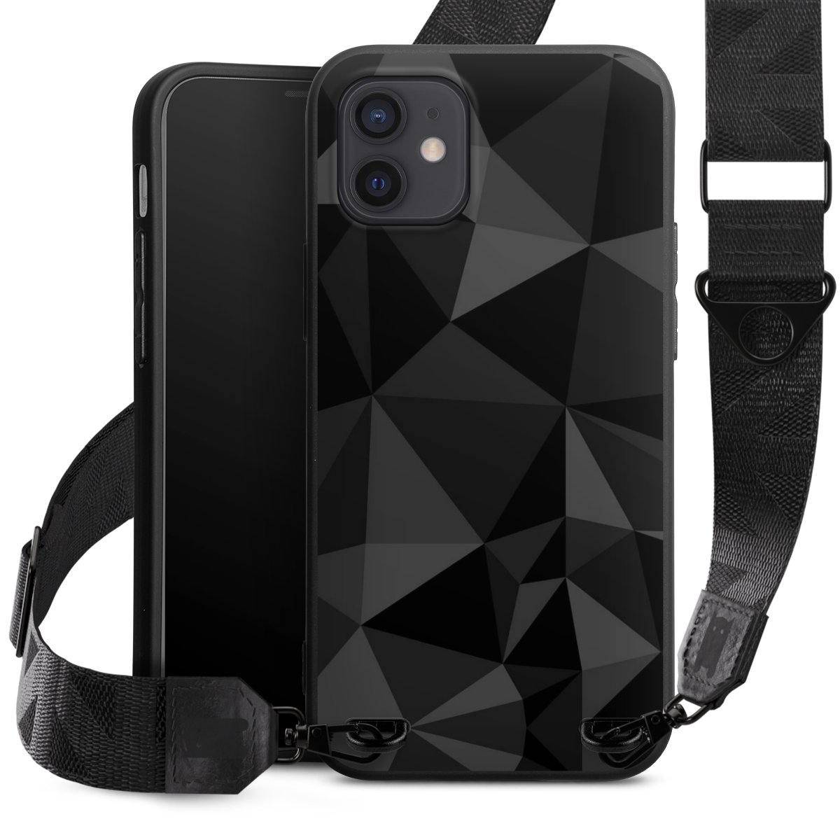 Motif Polygone Noir