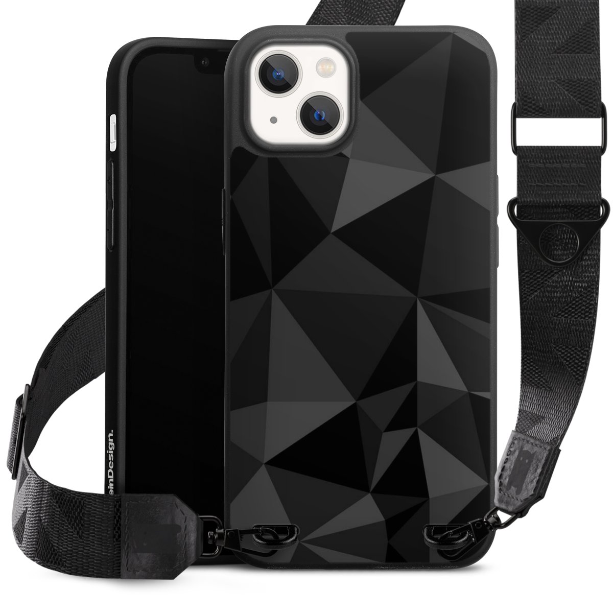 Motif Polygone Noir