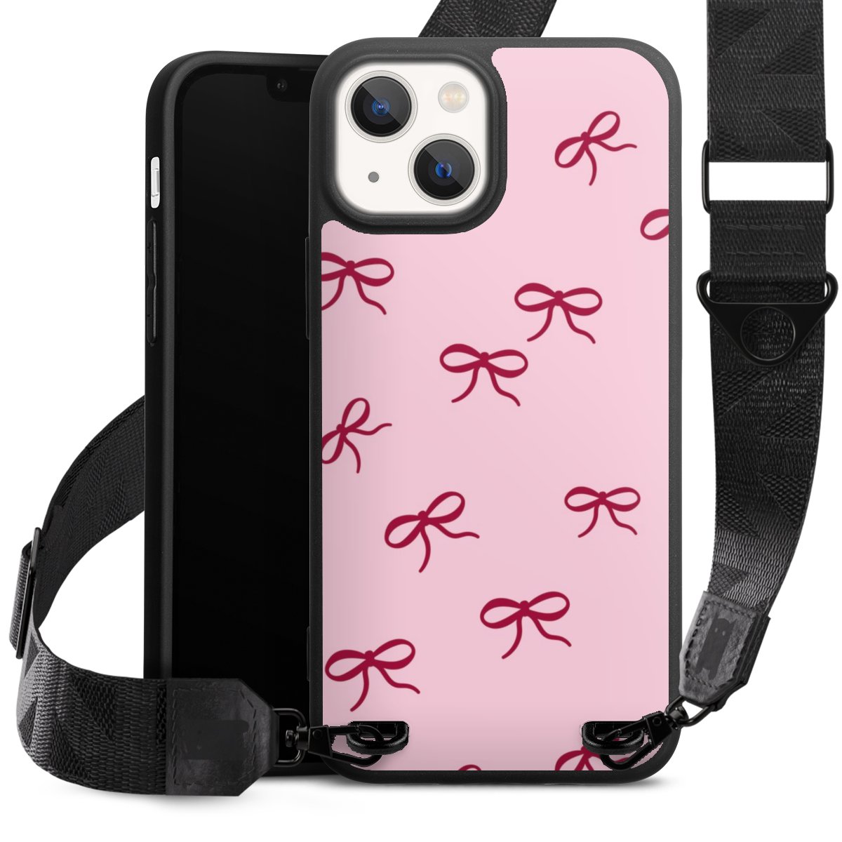 Bows Red Pink Pattern