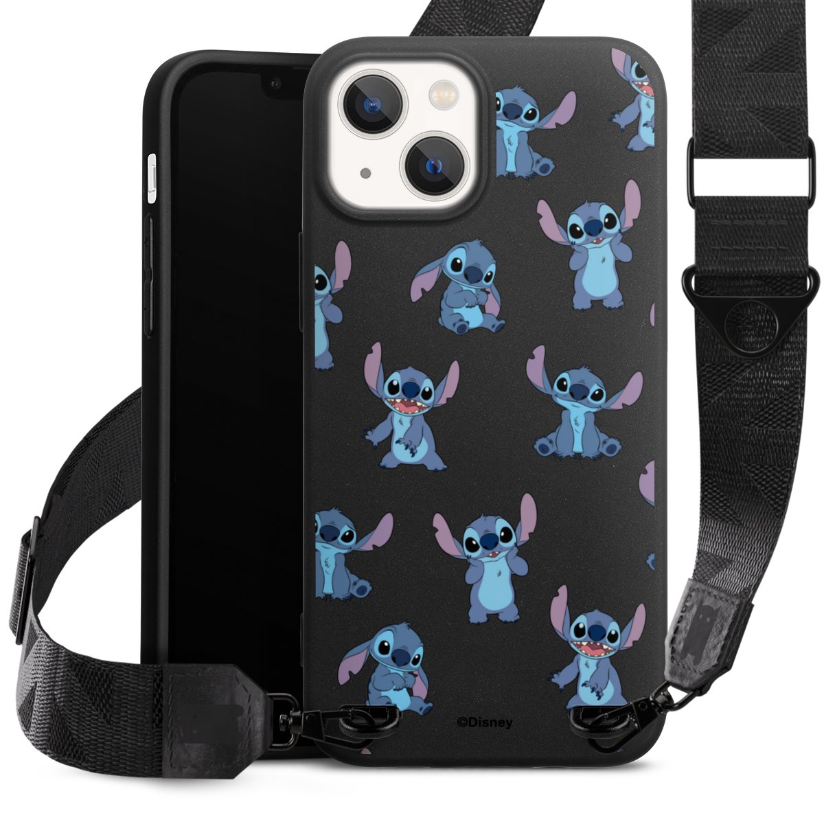 Stitch Faces Pattern Transparent