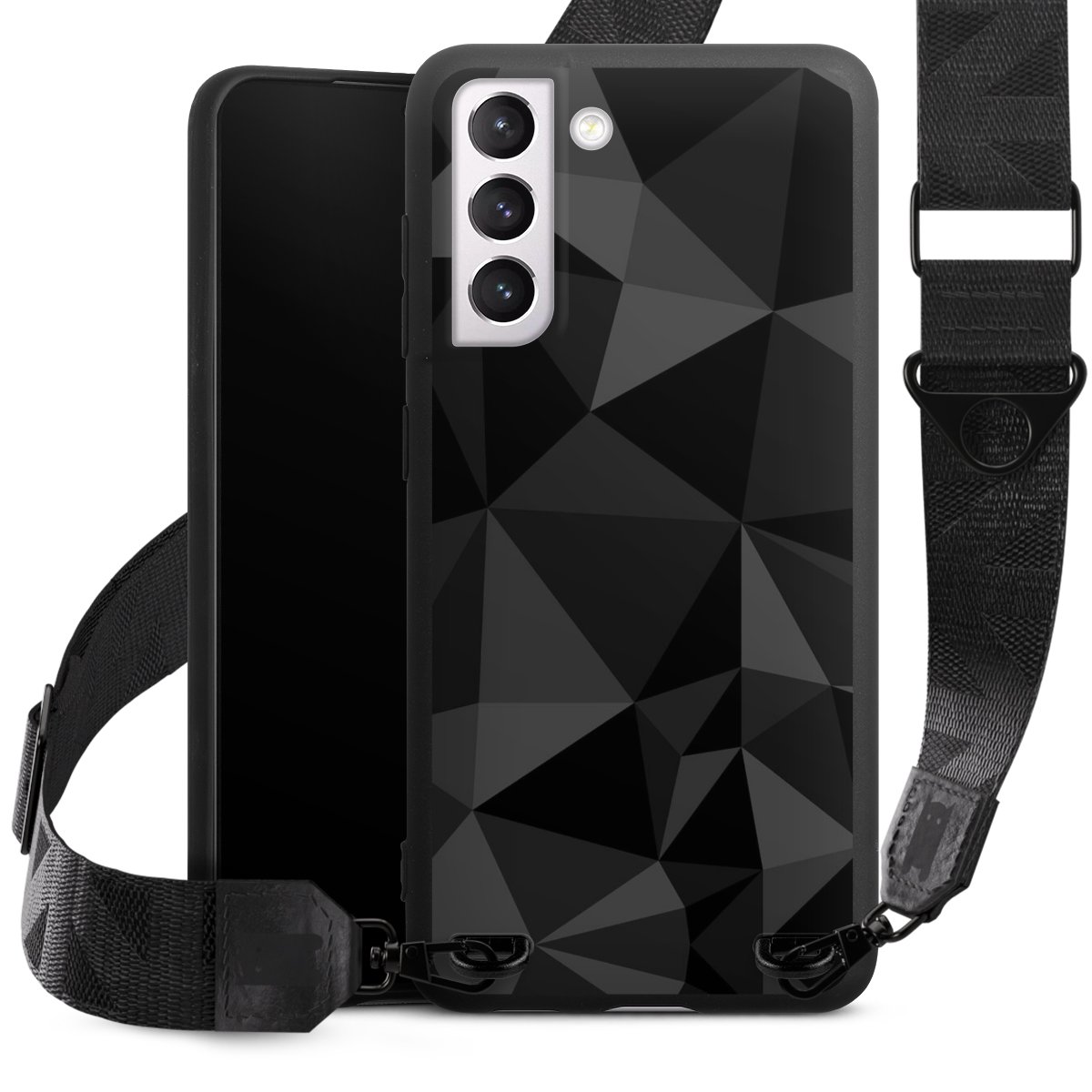 Motif Polygone Noir