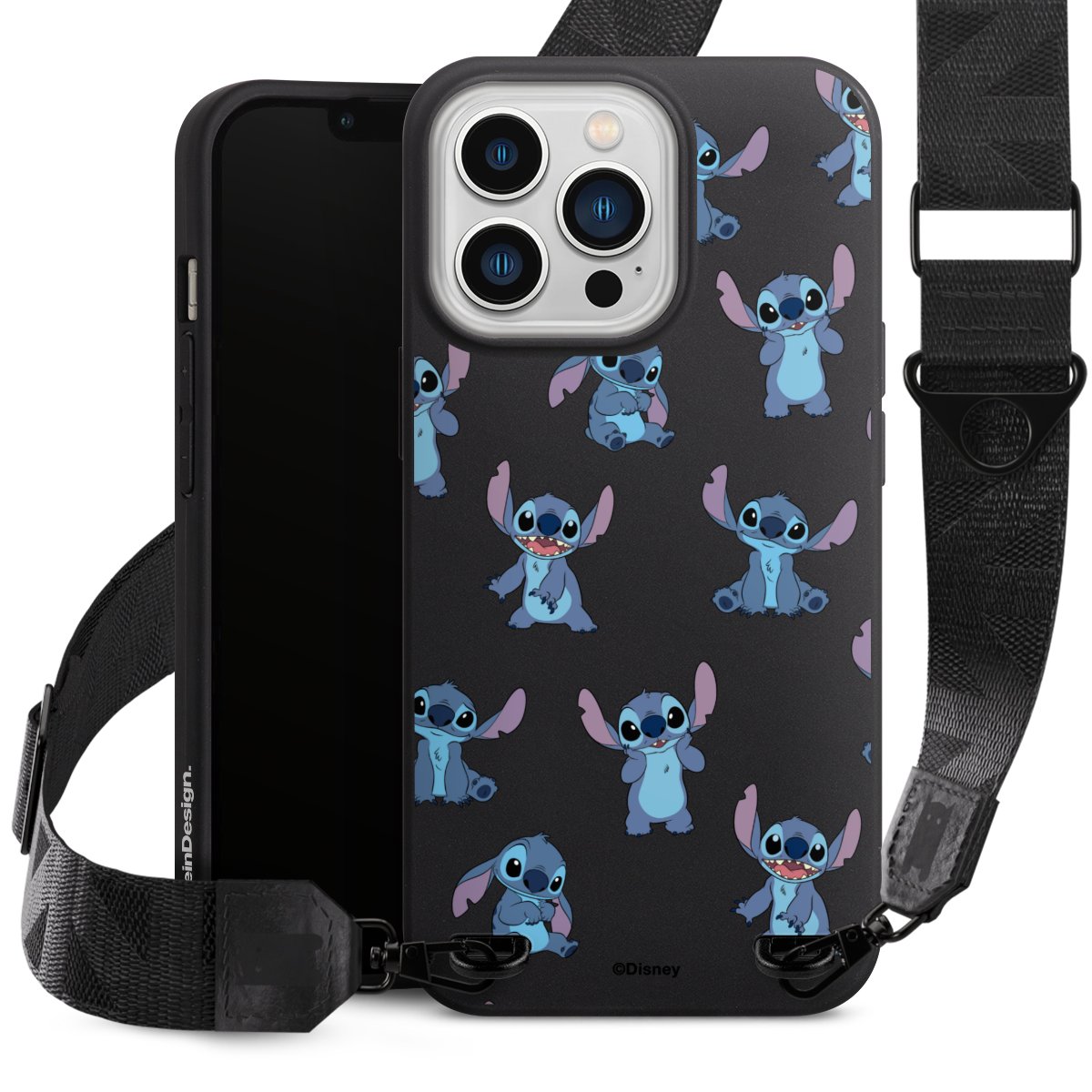 Stitch Faces Pattern Transparent