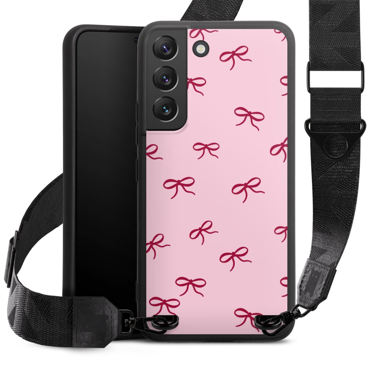 Bows Red Pink Pattern