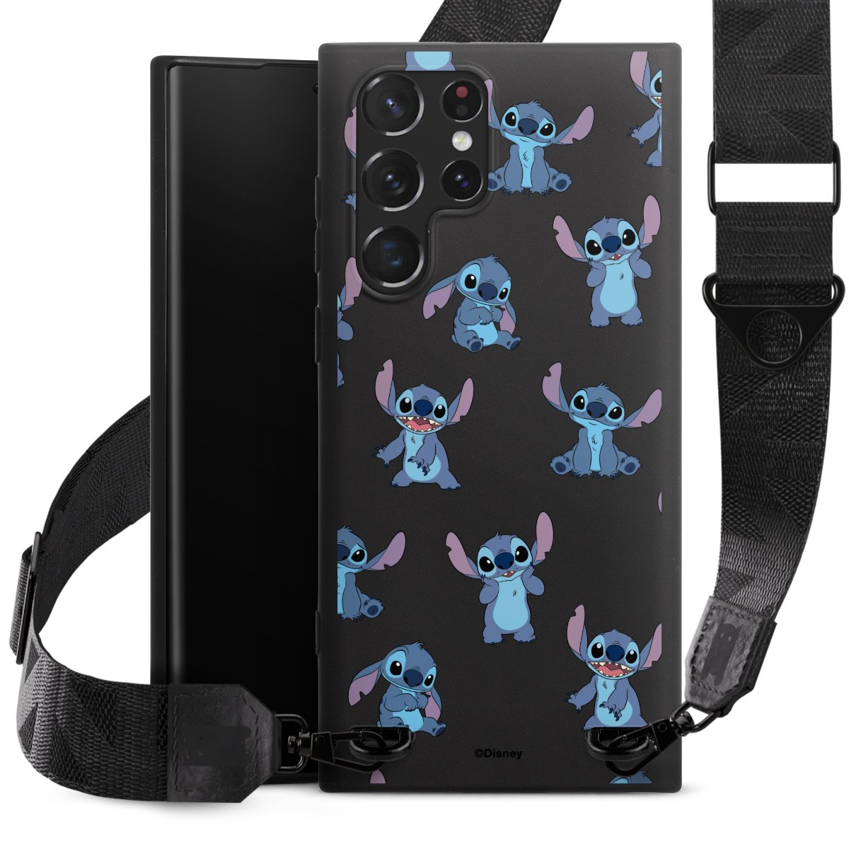 Stitch Faces Pattern Transparent