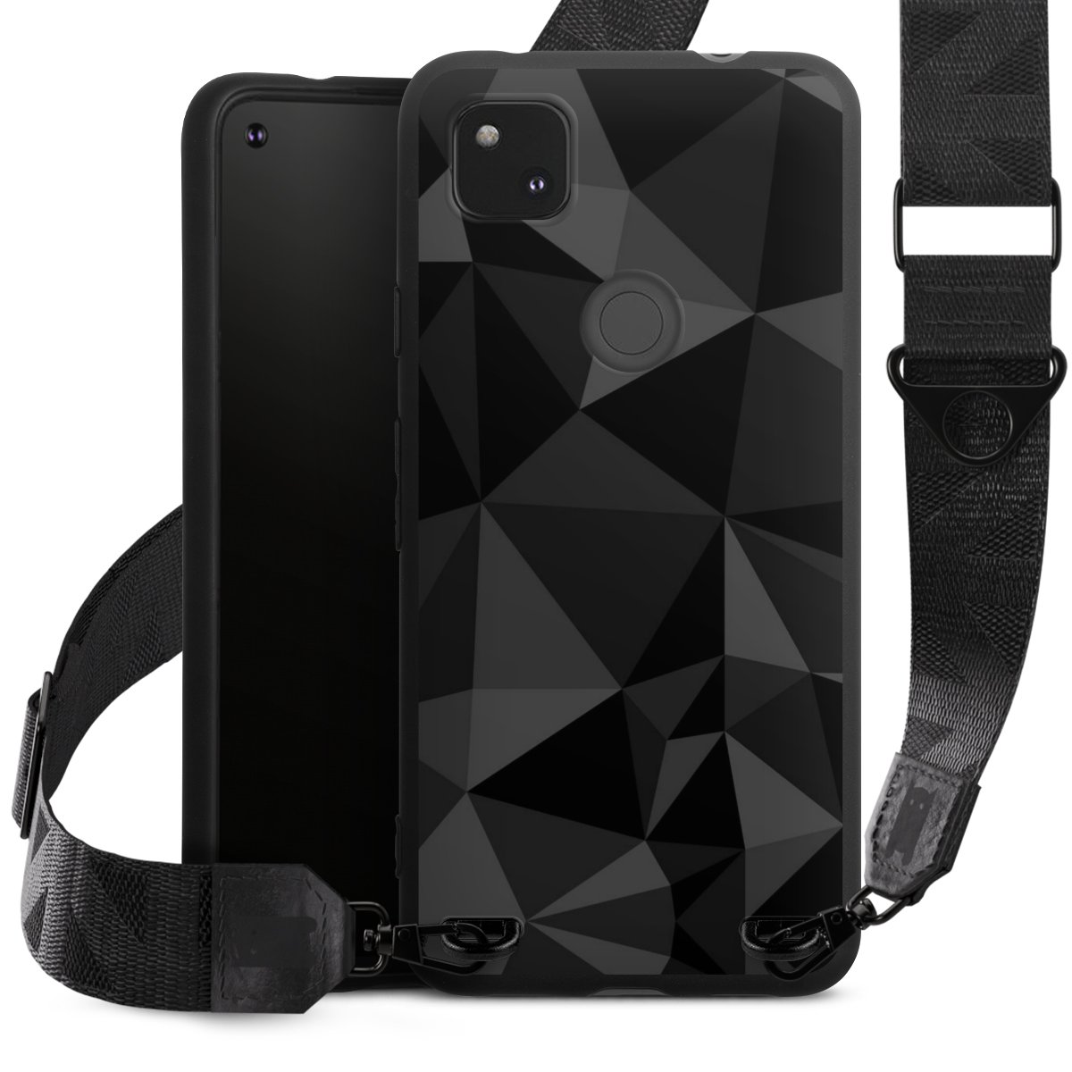 Motif Polygone Noir